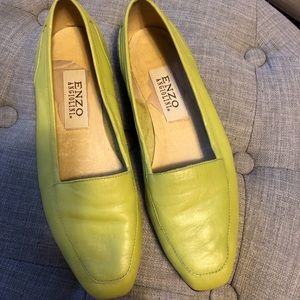 Enzo Angiolini Leather flat with leather sole.